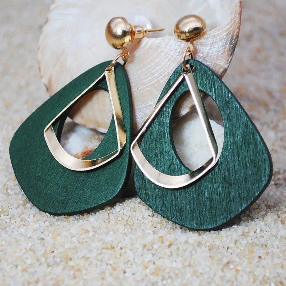 Geometric Teardrop Earrings