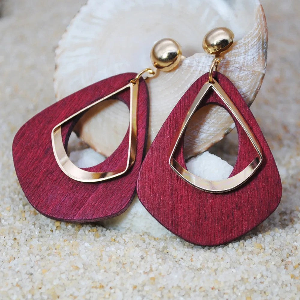 Geometric Teardrop Earrings