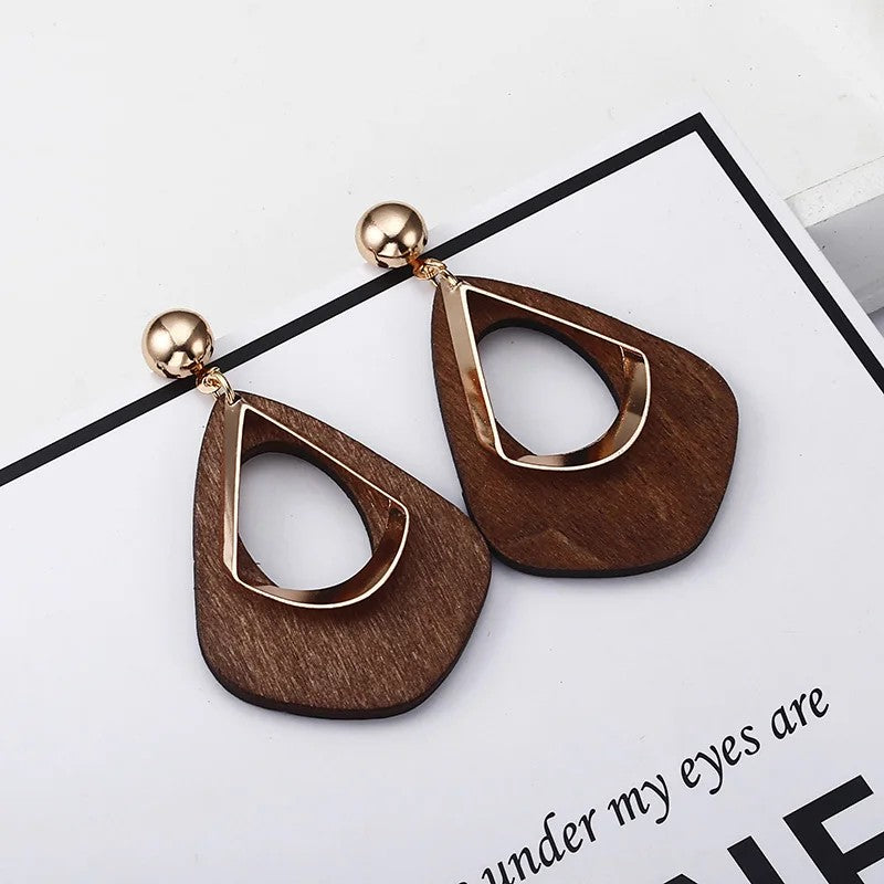 Geometric Teardrop Earrings