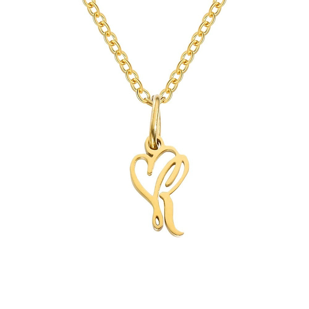 Script Initial Necklace