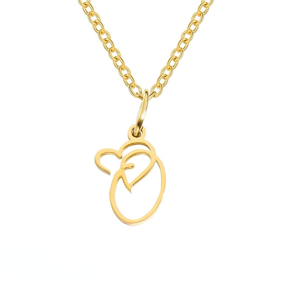 Script Initial Necklace