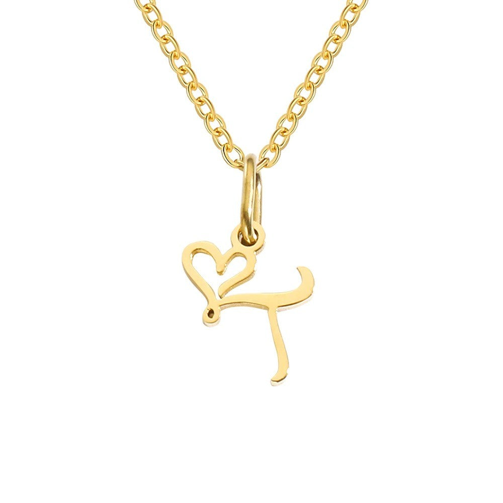 Script Initial Necklace