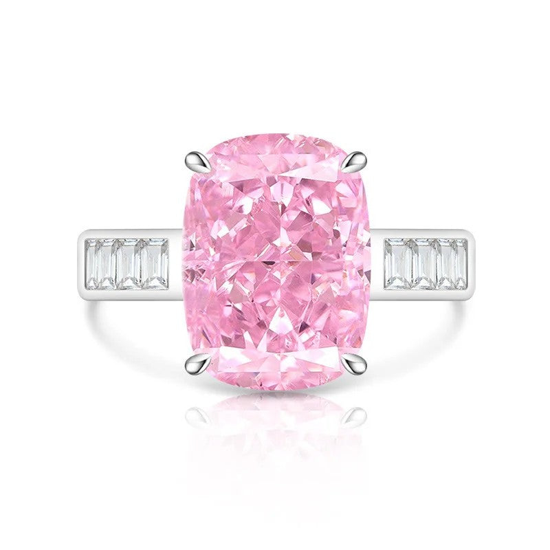 Rectangular Zircon Statement Ring