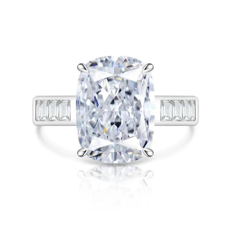 Rectangular Zircon Statement Ring