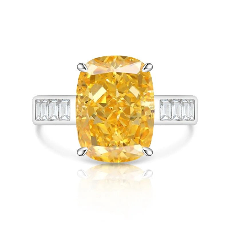 Rectangular Zircon Statement Ring