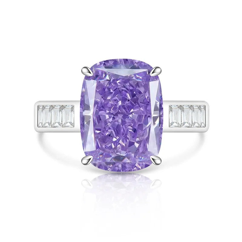 Rectangular Zircon Statement Ring