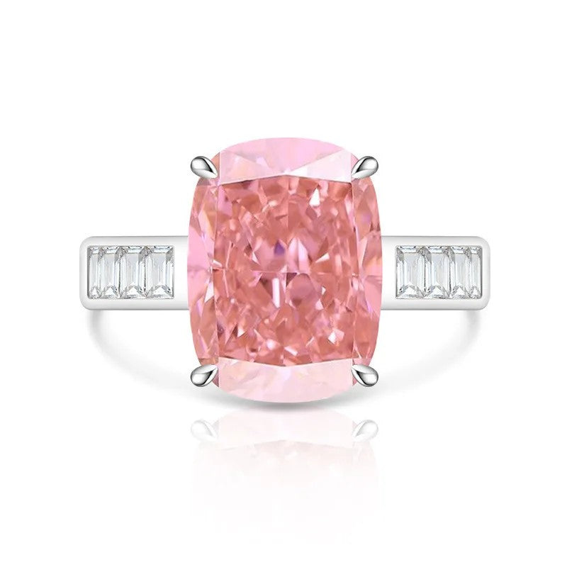 Rectangular Zircon Statement Ring