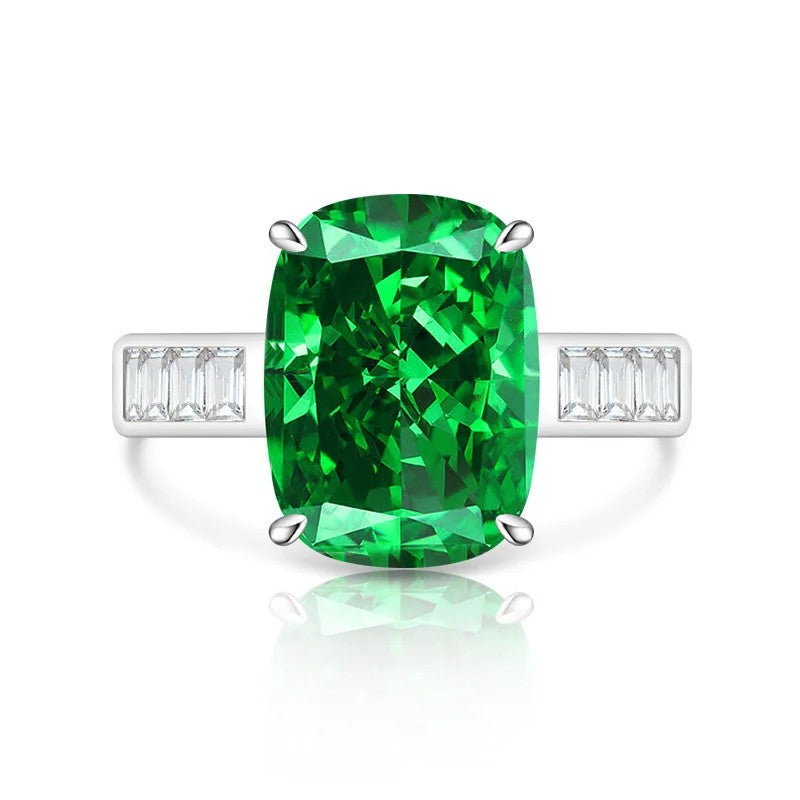 Rectangular Zircon Statement Ring
