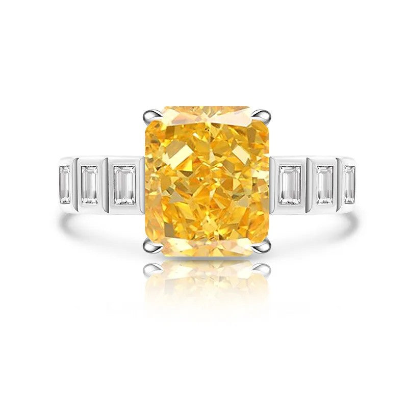 Rectangle Cut Zircon Ring