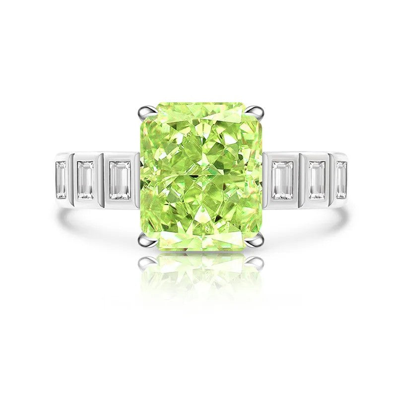 Rectangle Cut Zircon Ring