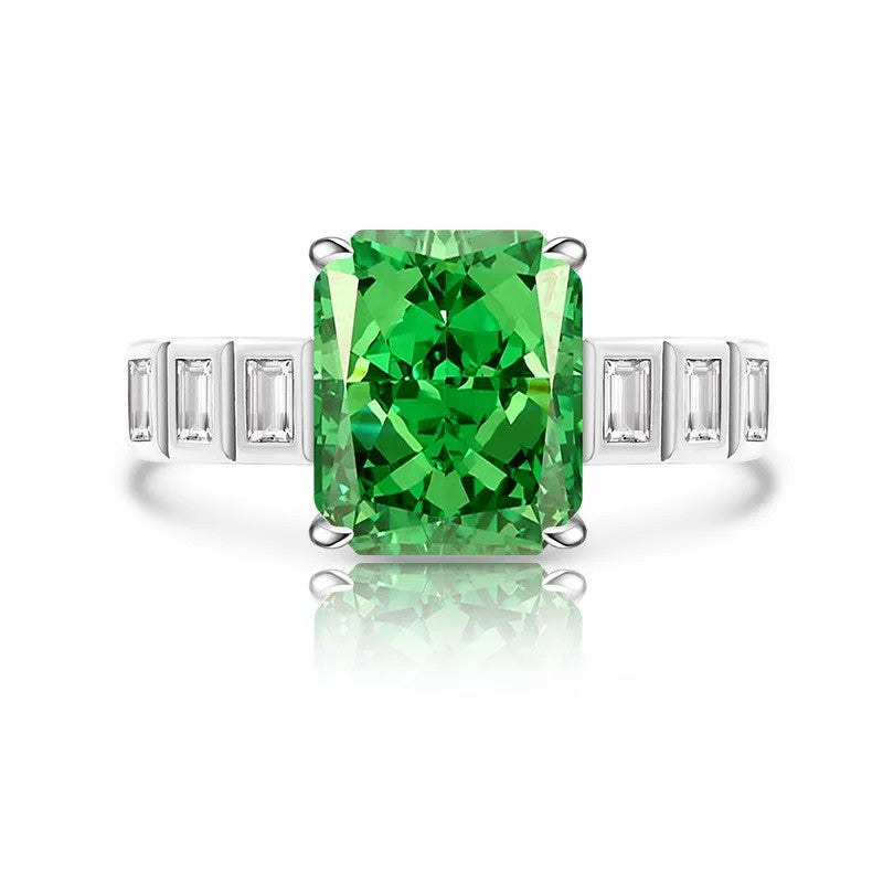 Rectangle Cut Zircon Ring