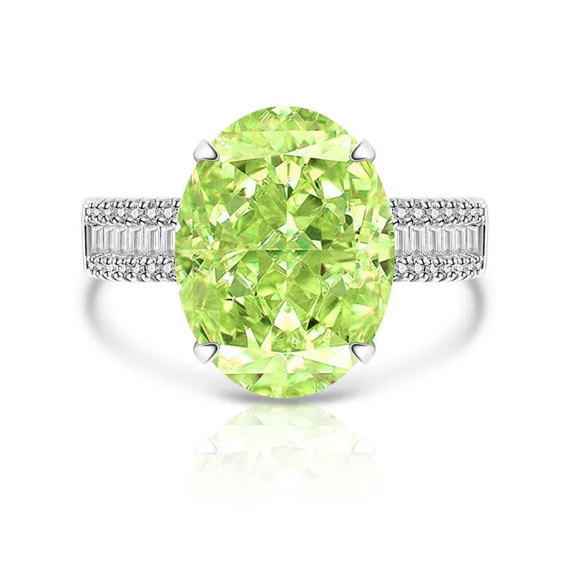 Oval Zircon Statement Ring