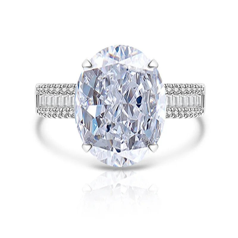 Oval Zircon Statement Ring