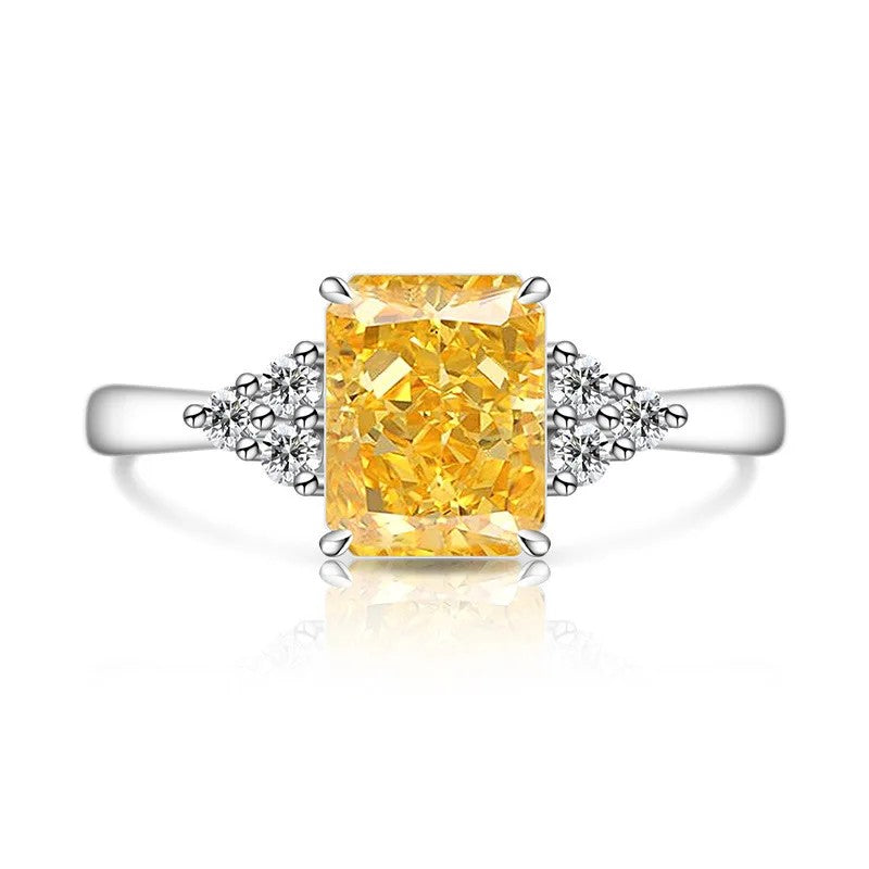 Rectangle Crystal Accent Ring