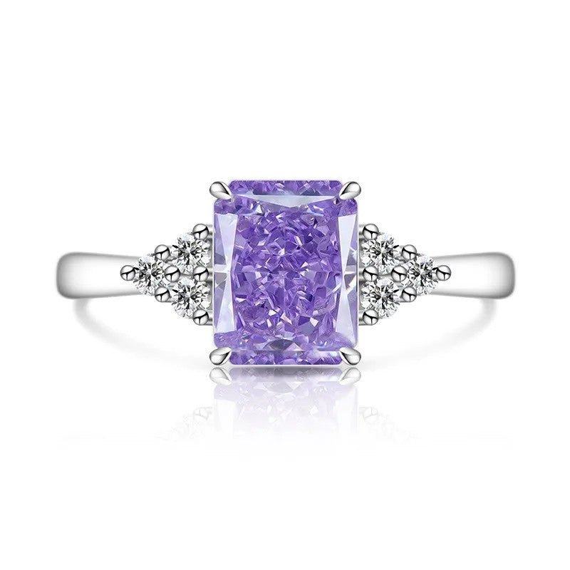 Rectangle Crystal Accent Ring
