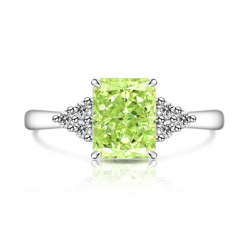 Rectangle Crystal Accent Ring
