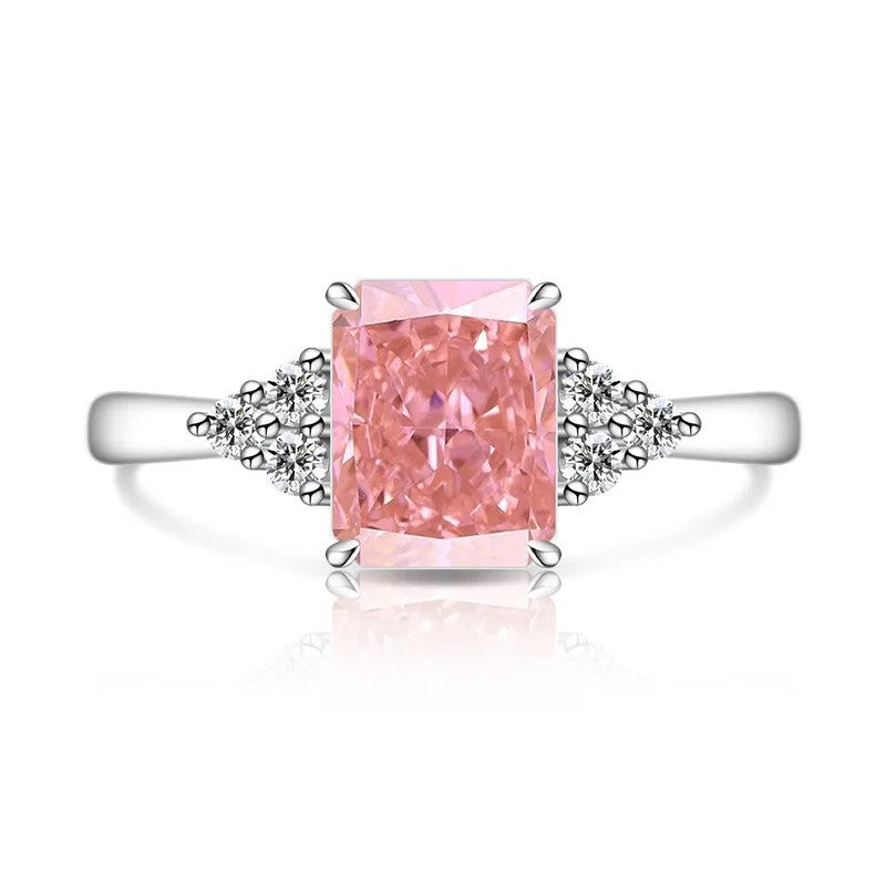 Rectangle Crystal Accent Ring