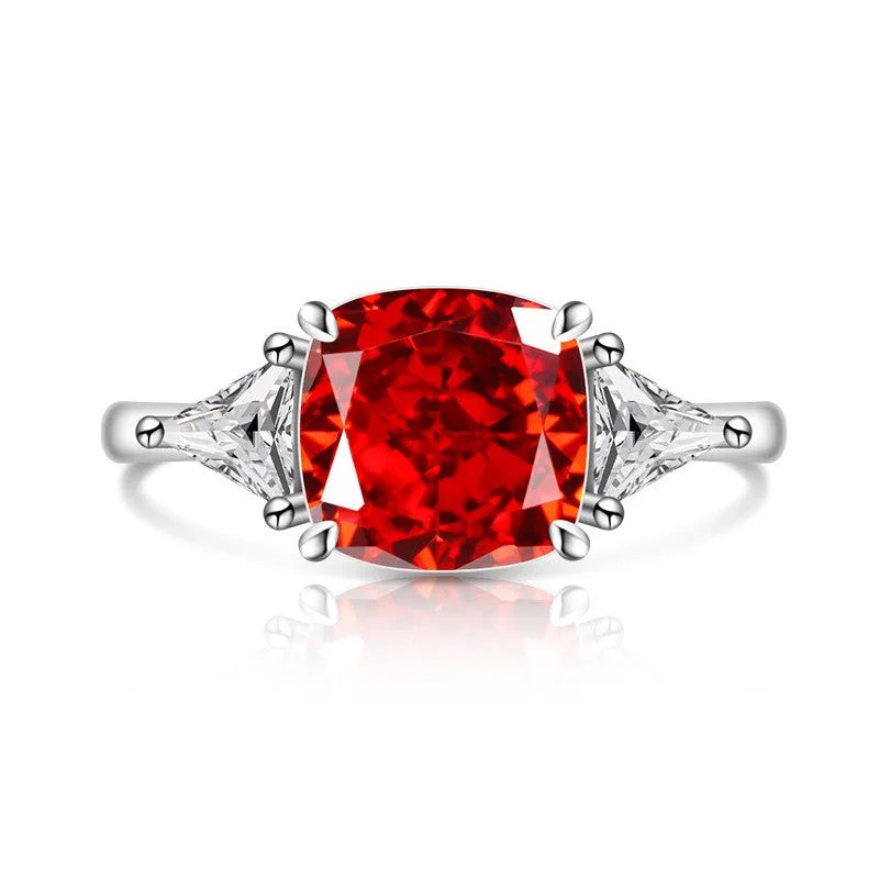 Square Zircon Statement Ring