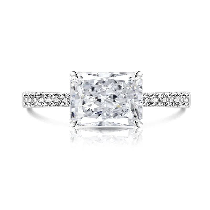 Purple Square Zircon Ring