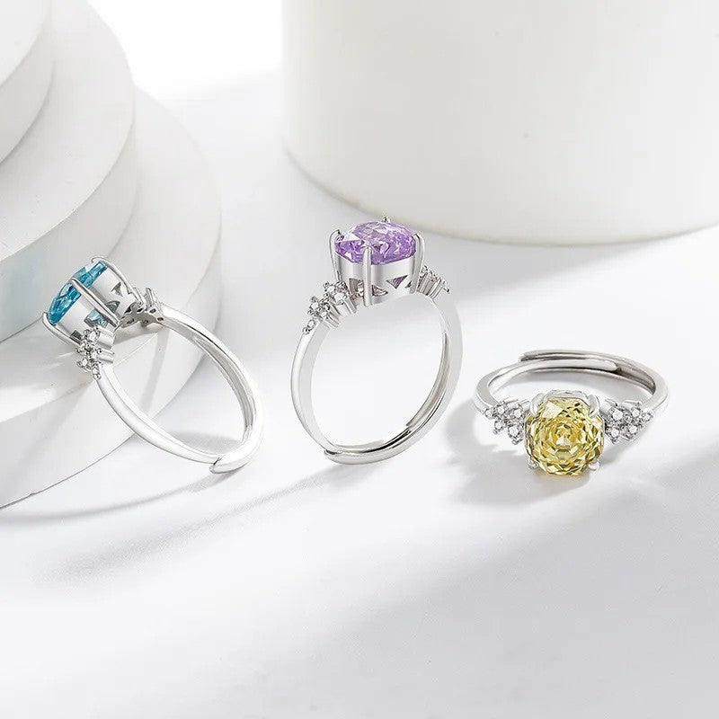 Rose Cut Zircon Ring
