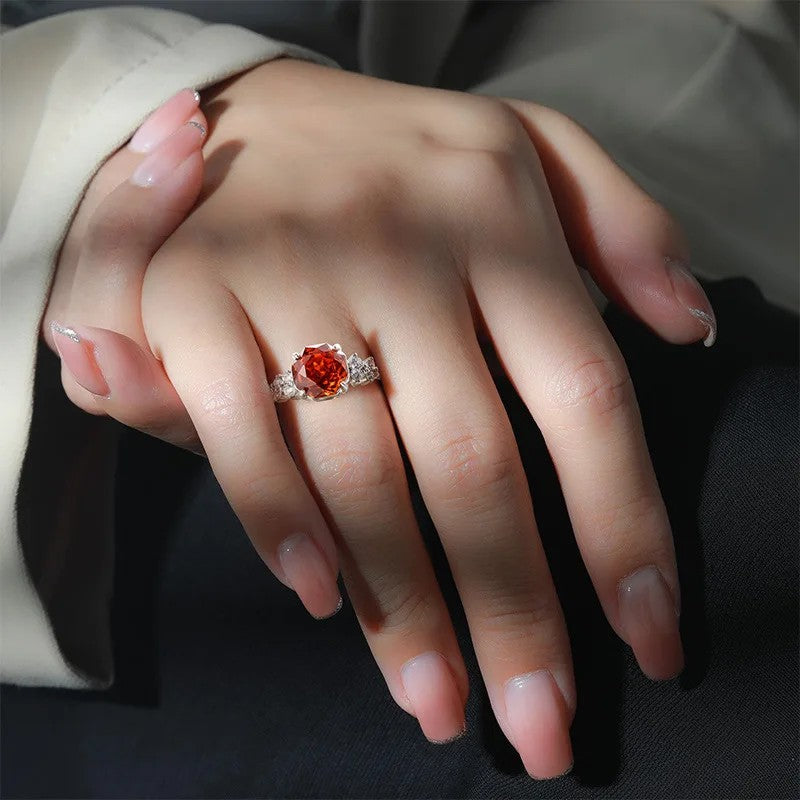 Rose Cut Zircon Ring