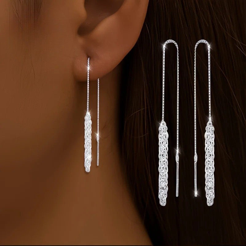 Teardrop Chain Earrings