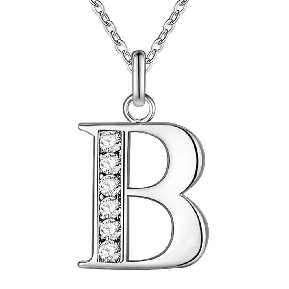 Zircon Crystal Initial Letter Necklace