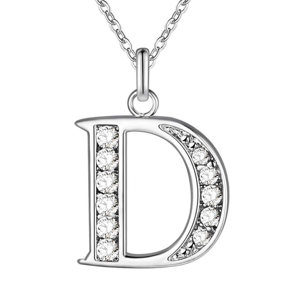 Zircon Crystal Initial Letter Necklace