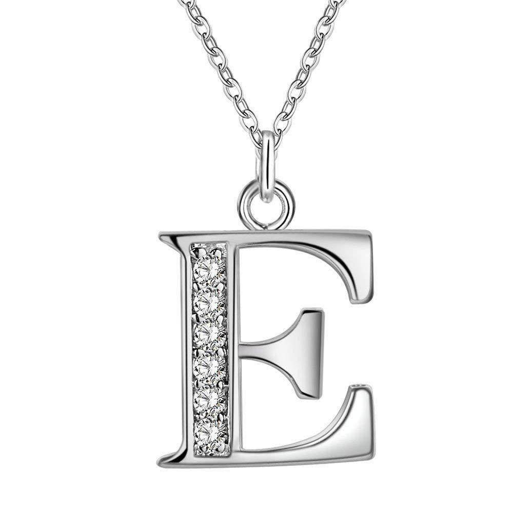 Zircon Crystal Initial Letter Necklace