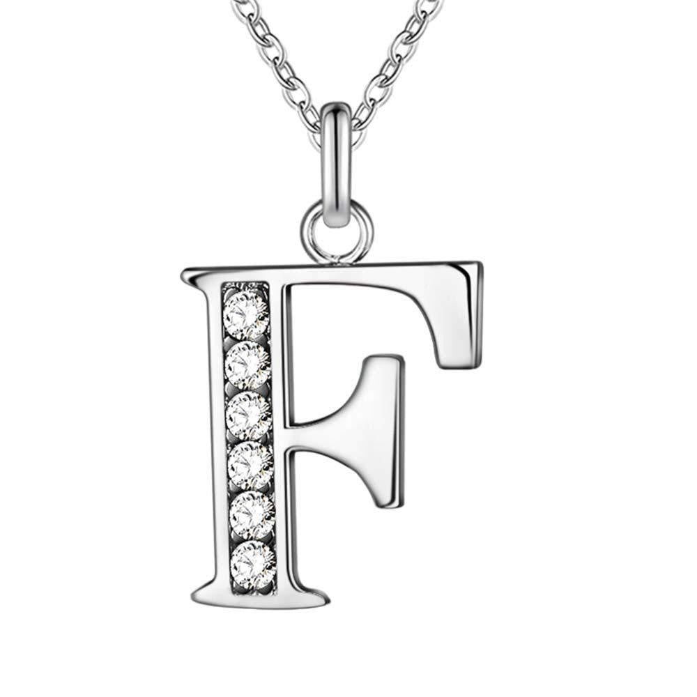 Zircon Crystal Initial Letter Necklace