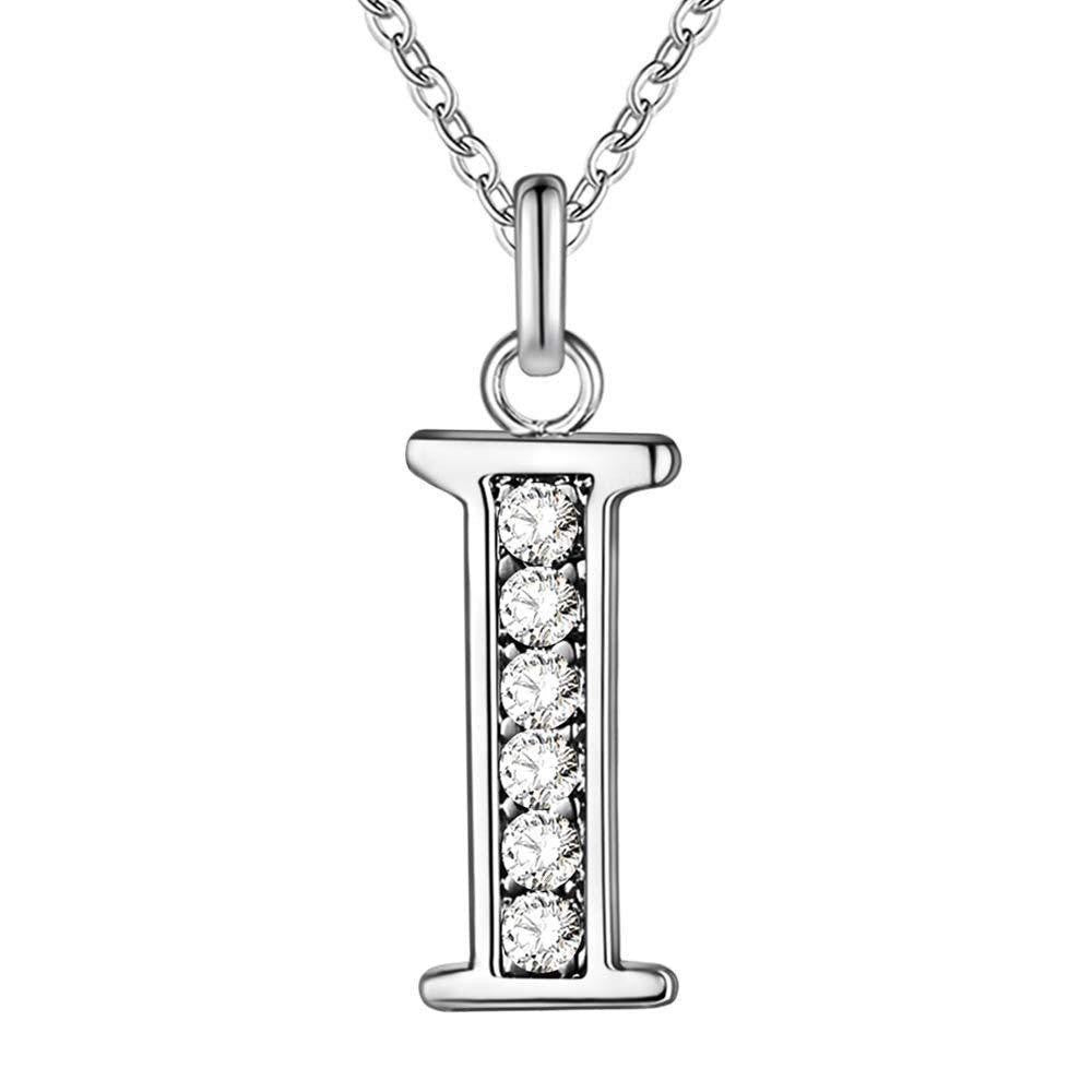 Zircon Crystal Initial Letter Necklace