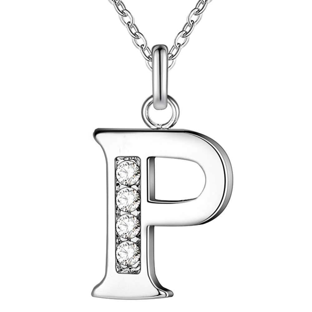 Zircon Crystal Initial Letter Necklace