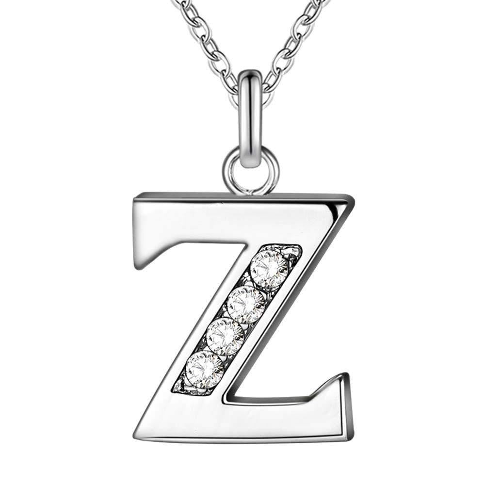 Zircon Crystal Initial Letter Necklace