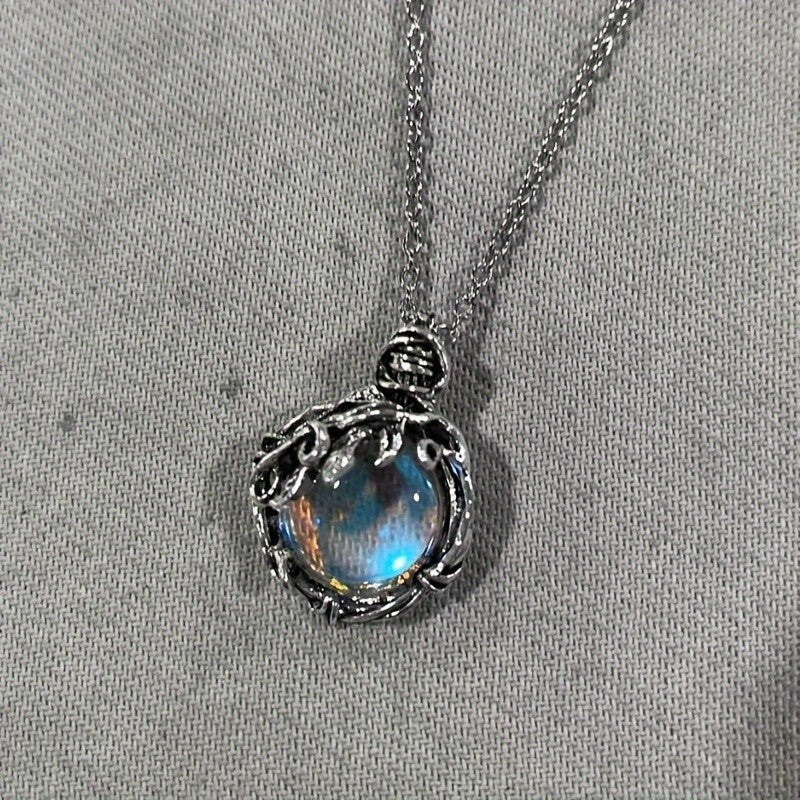 Leaf Wrapped Stone Pendant