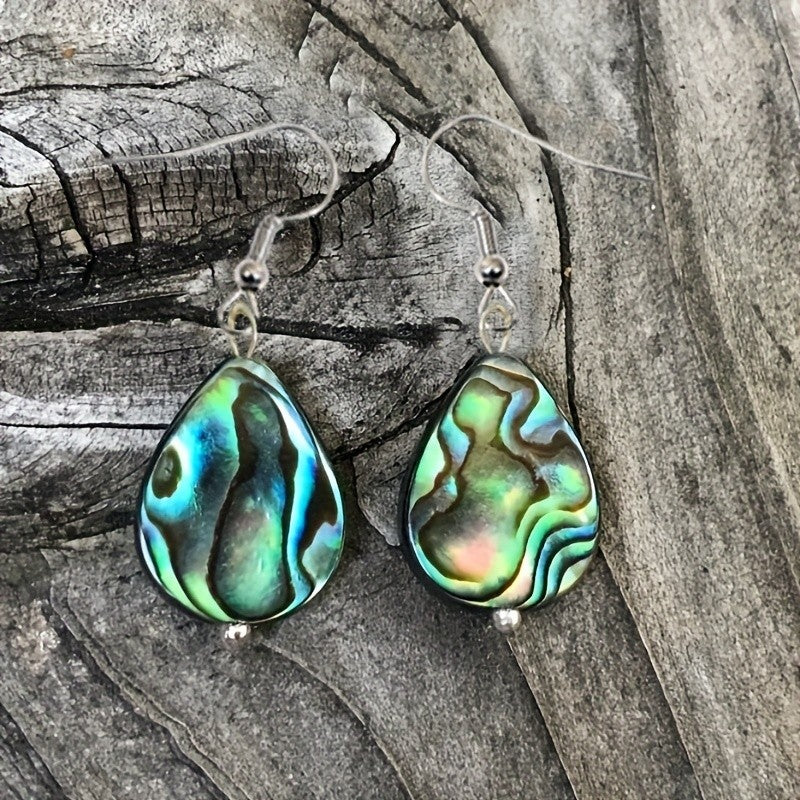 Abalone Shell Drop Earrings