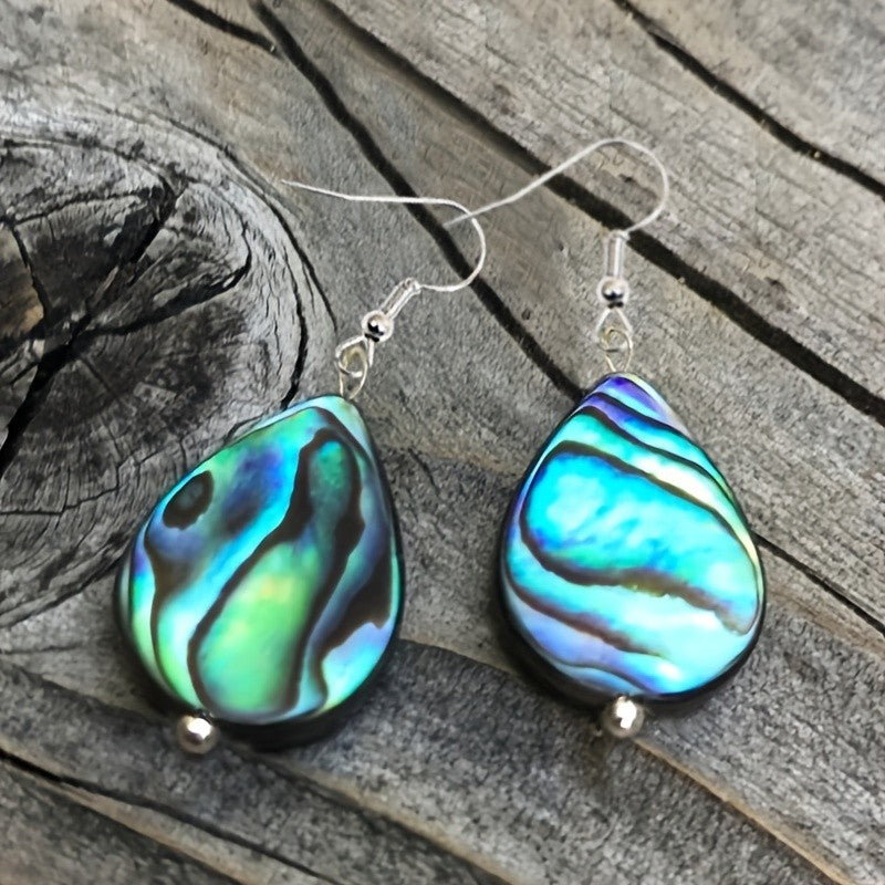 Abalone Shell Drop Earrings