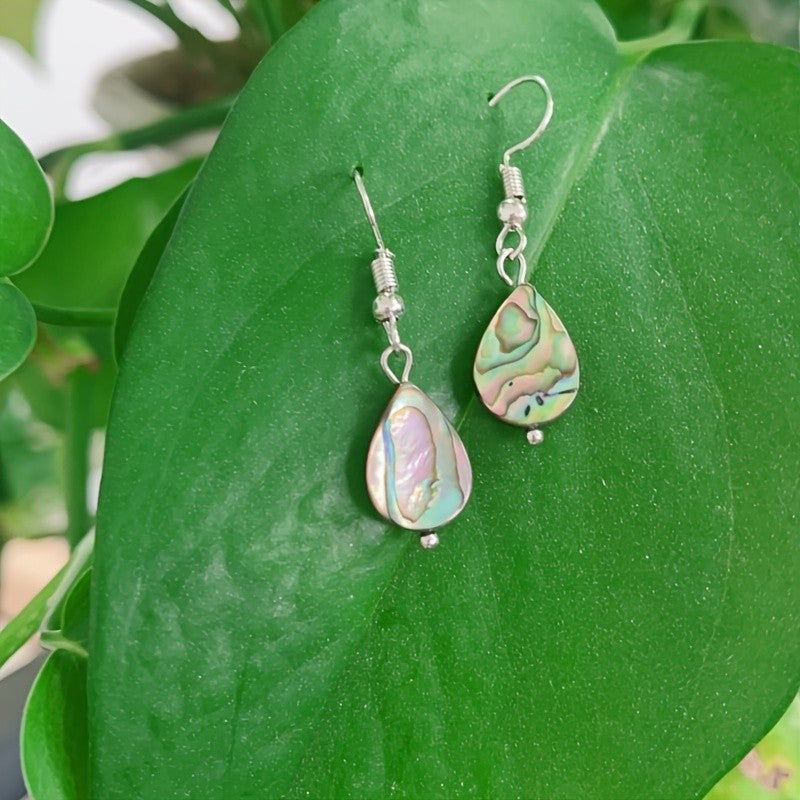 Abalone Shell Drop Earrings