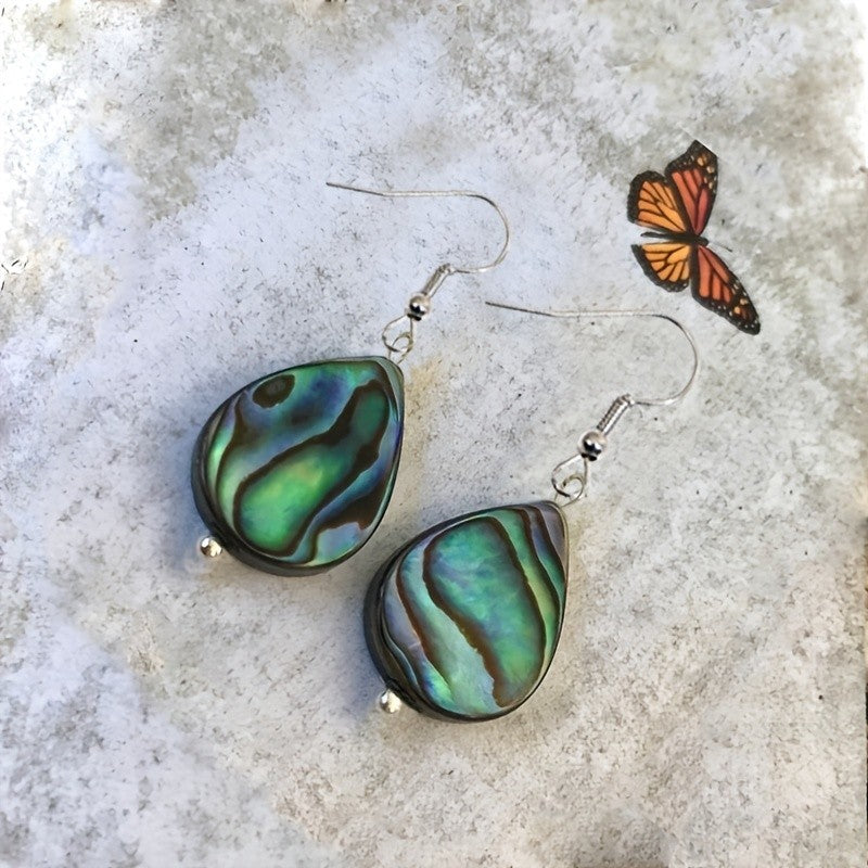 Abalone Shell Drop Earrings