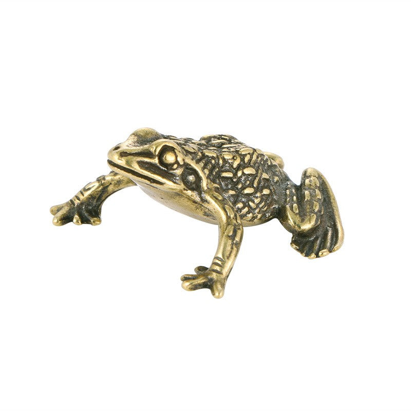 Brass Frog Figurine