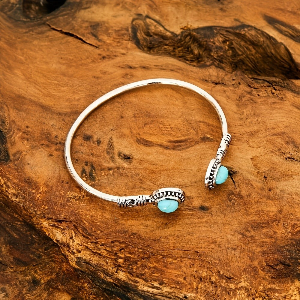 Turquoise Inlay Cuff Bracelet