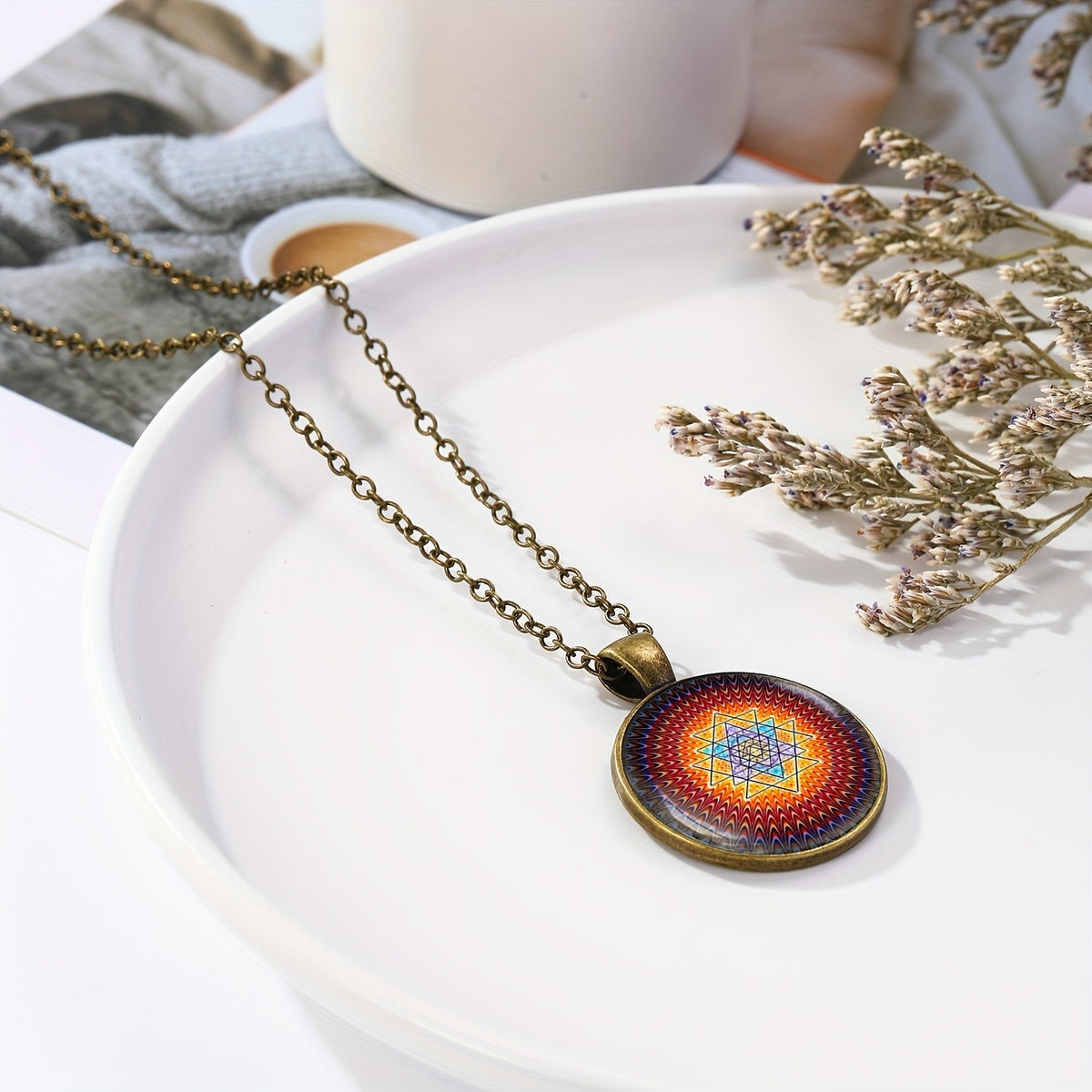 Sri Yantra Mandala Necklace
