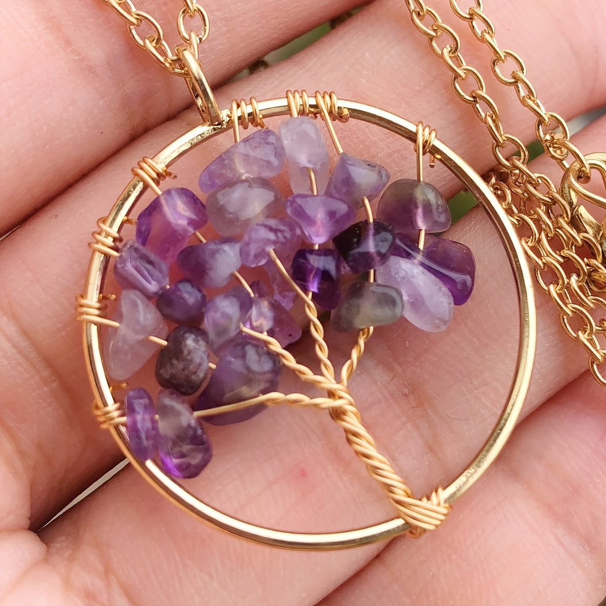 Crystal Tree of Life Necklace