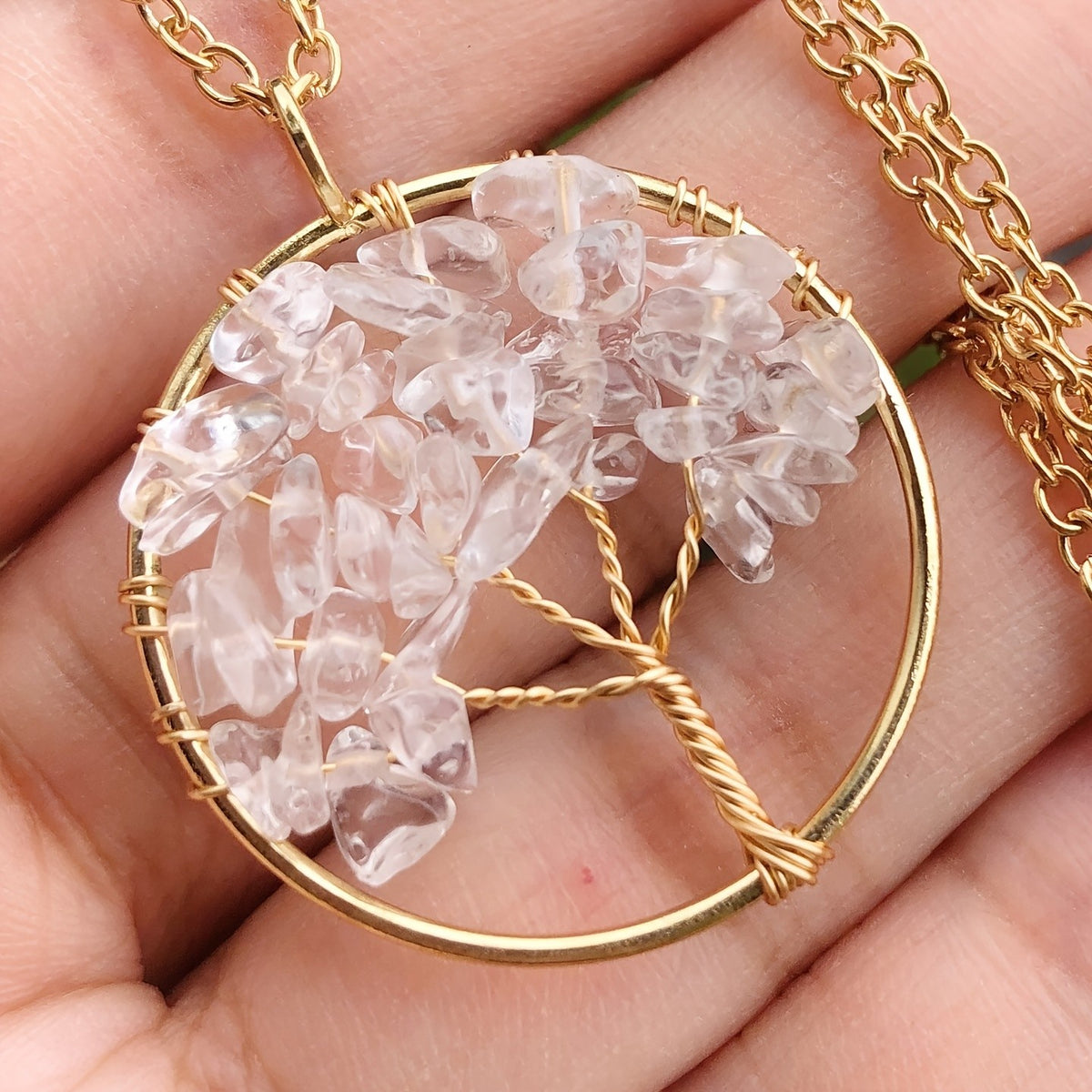 Crystal Tree of Life Necklace