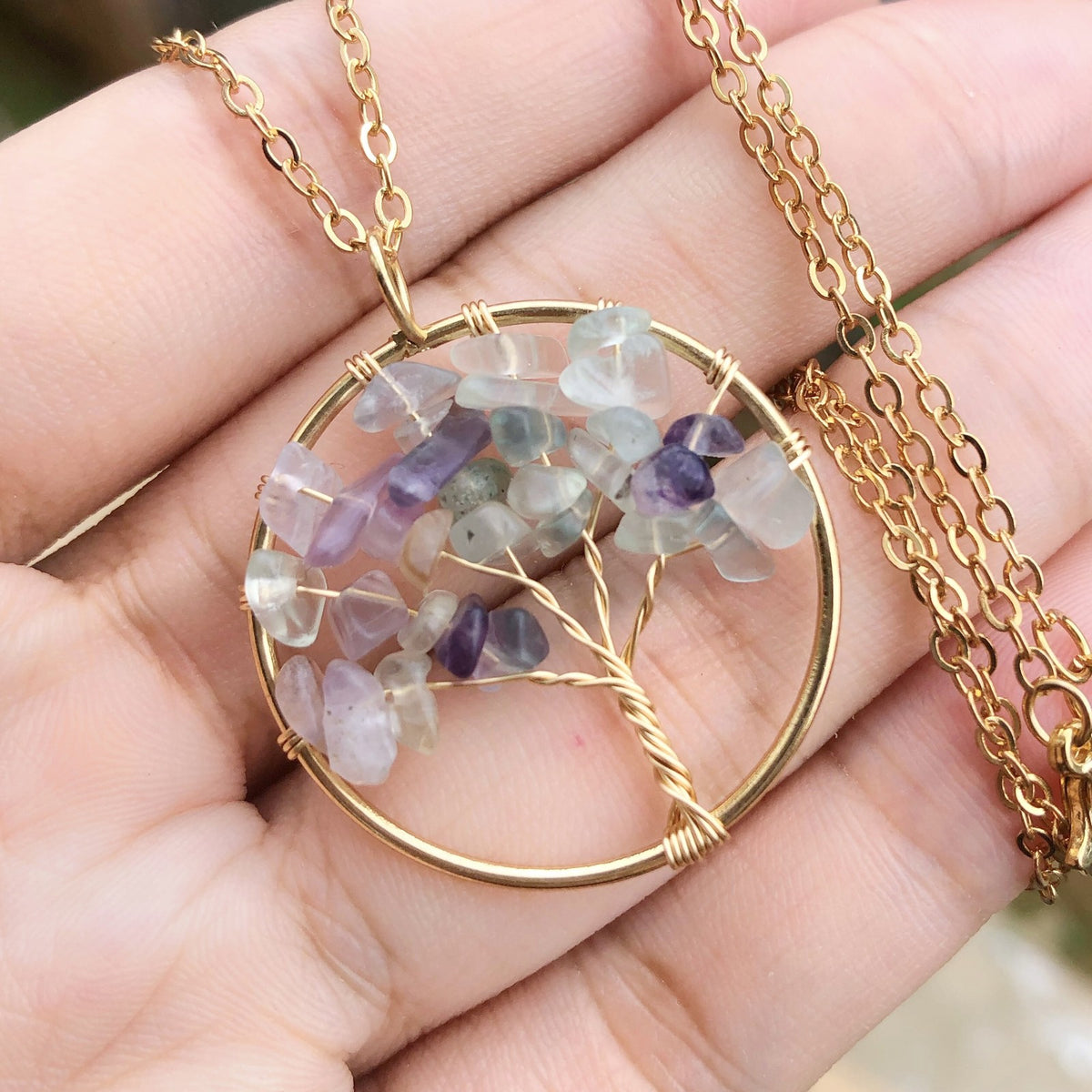 Crystal Tree of Life Necklace