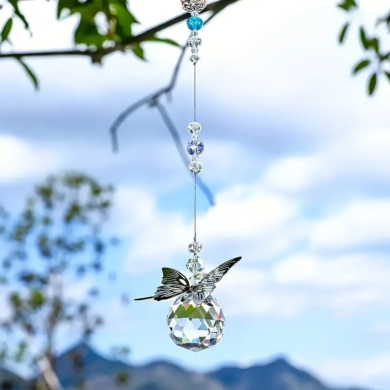 Crystal Butterfly Sun Catcher