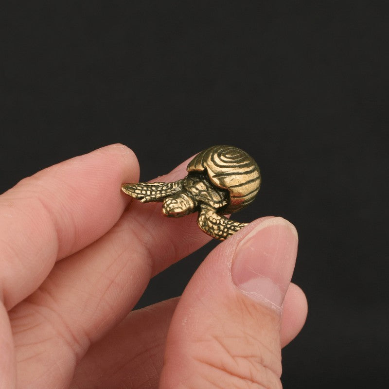 Brass Sea Turtle Figurine