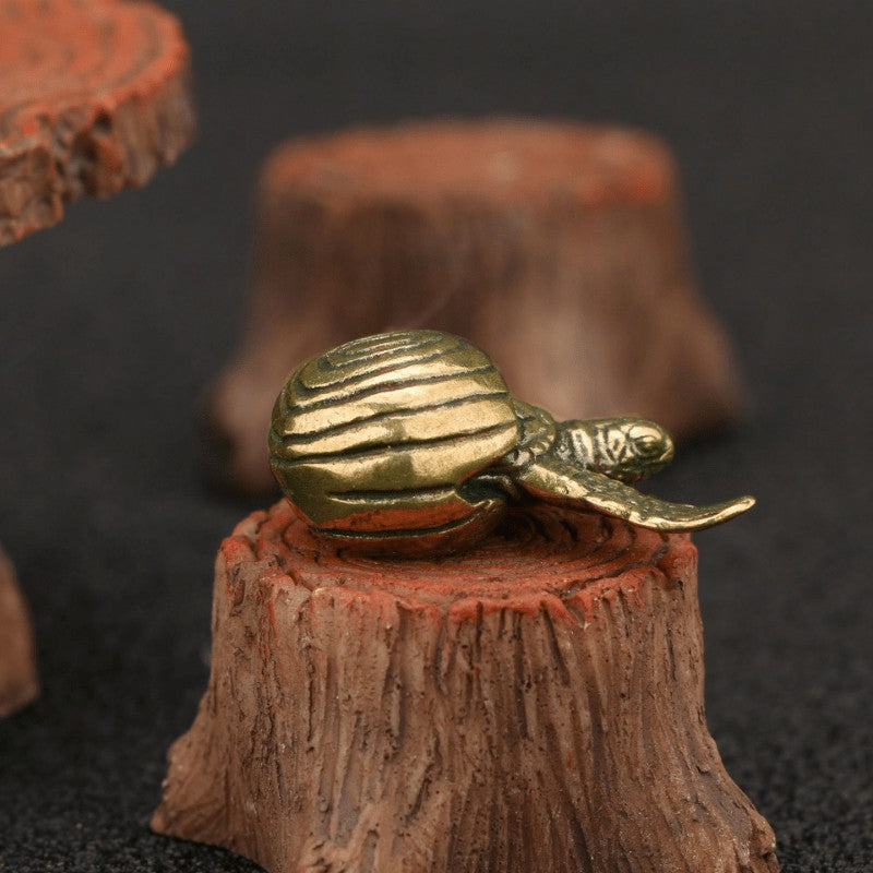 Brass Sea Turtle Figurine