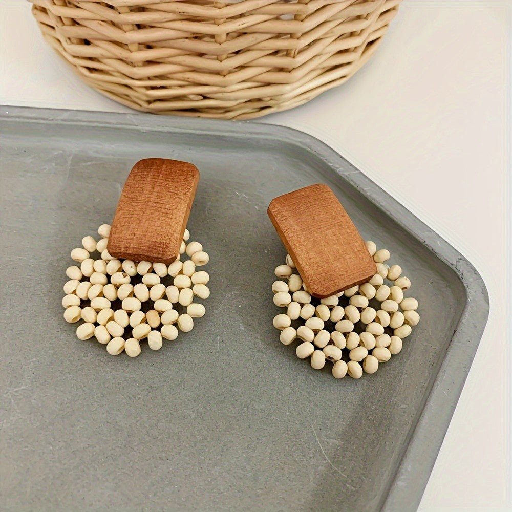 Wood Bead Earrings