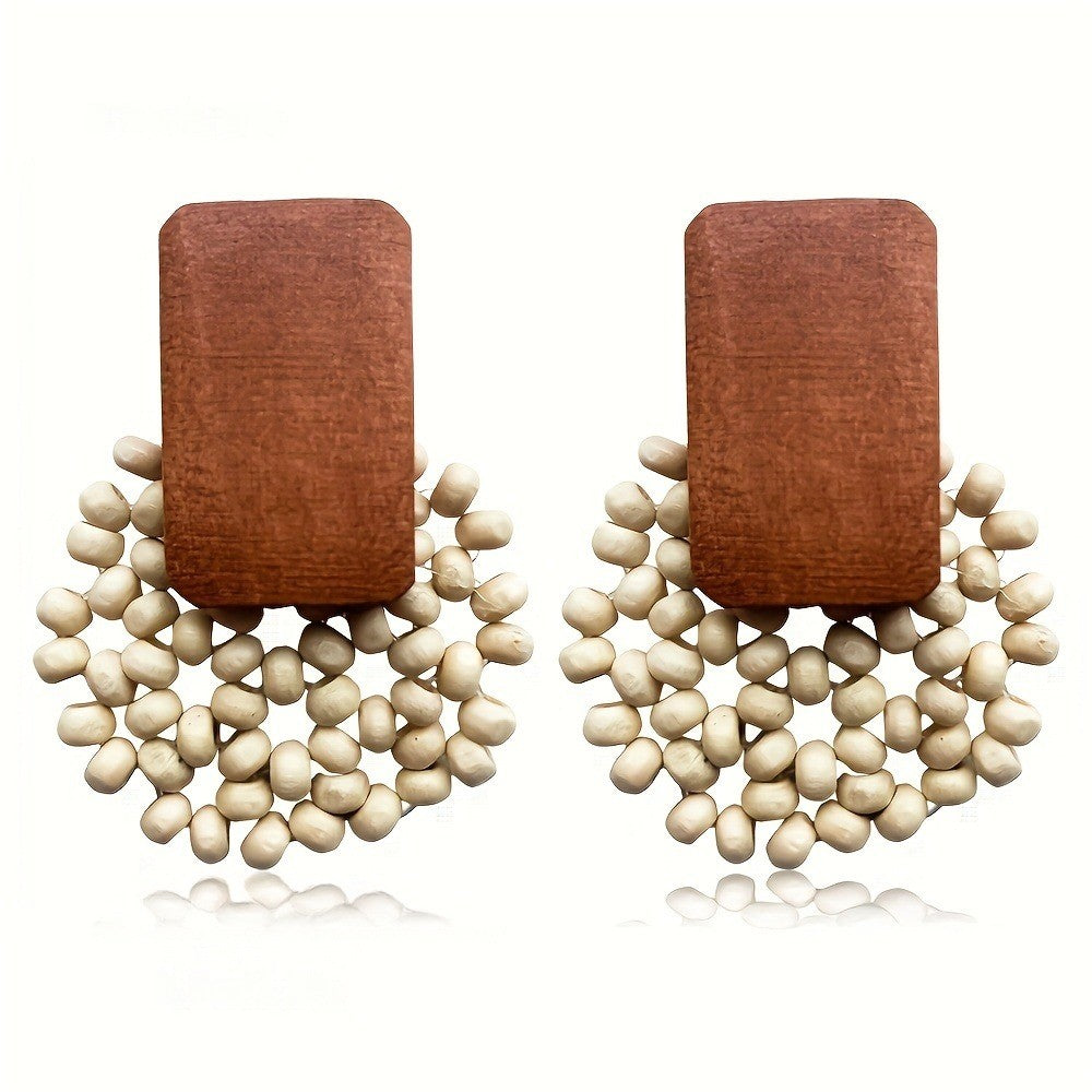 Wood Bead Earrings