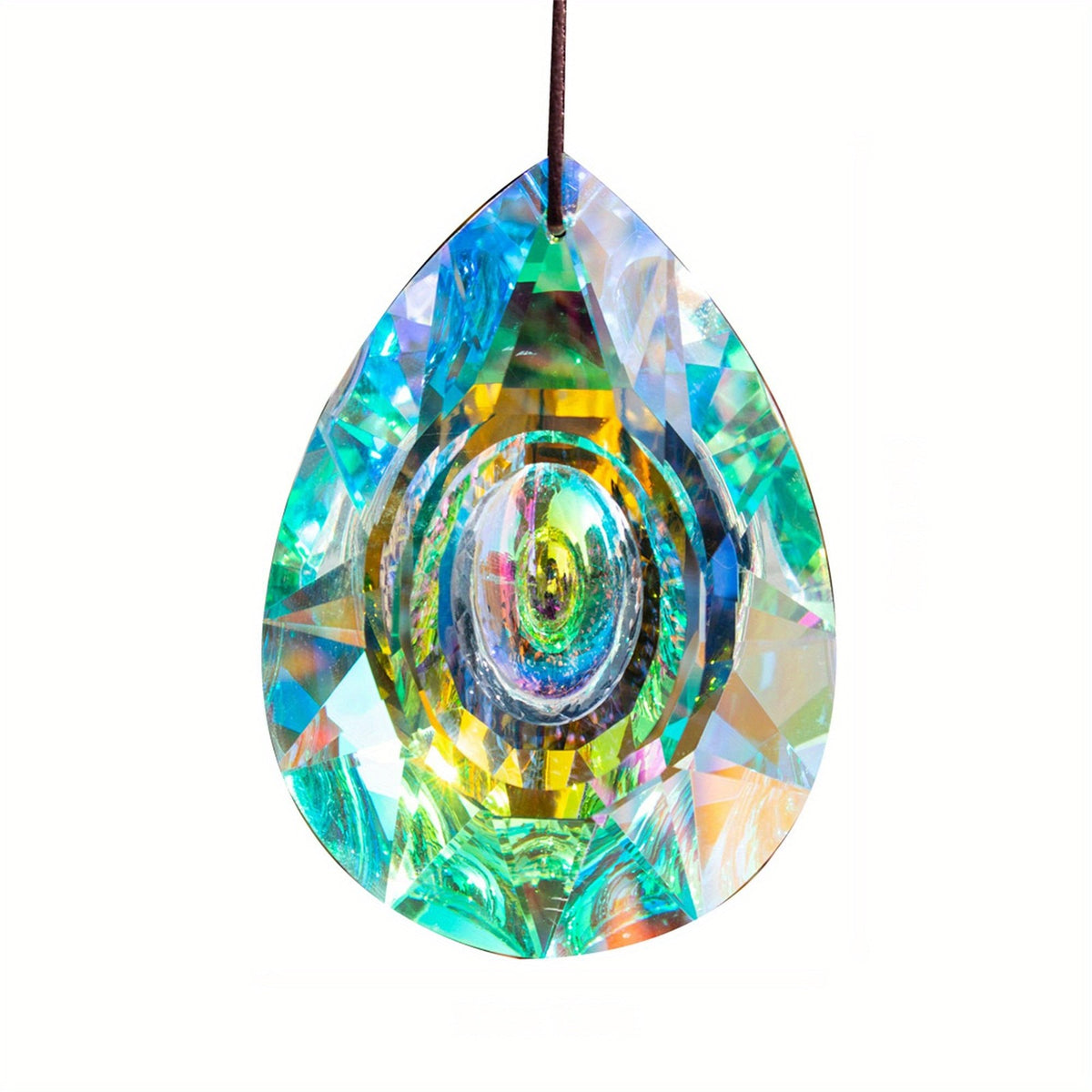 Rainbow Teardrop Crystal Suncatcher